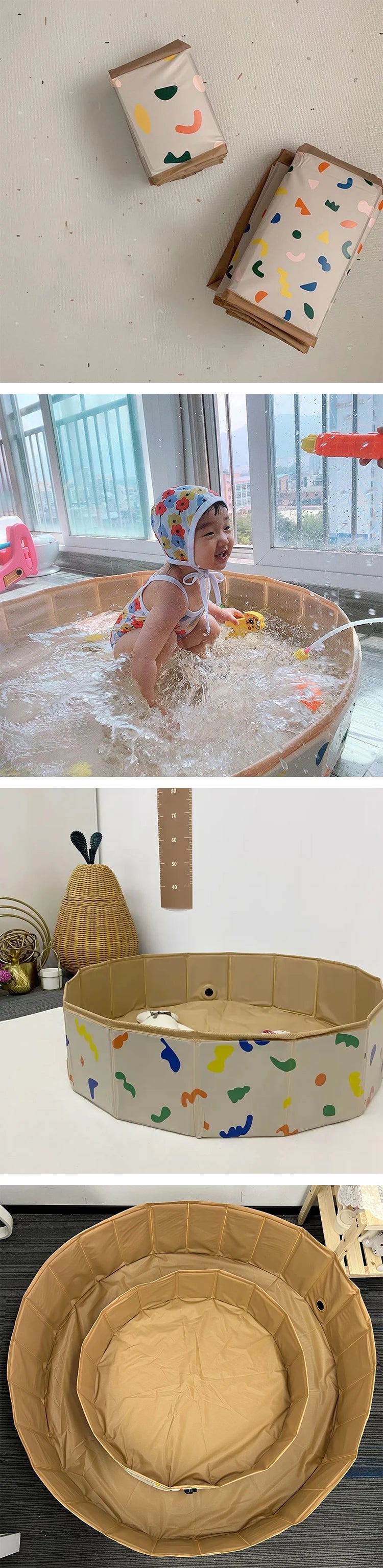 Children's Ocean Ball Pool Indoor Baby Playpen Baby Family Ball Pool Foldable Outdoor Amusement Ball Pool Swimming Pool