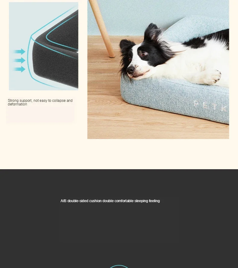 Deep Sleep Mattress Cooling Dog Beds Cat Beds Memory Foam A/B Double-sided Inner Pad All Seasons Breathable Mattress