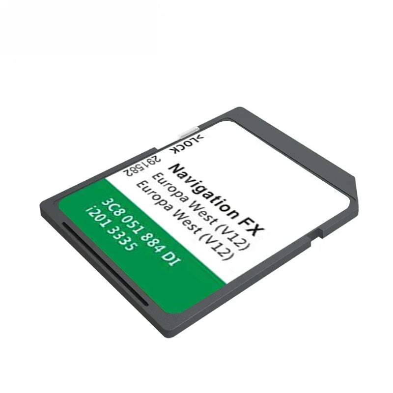 for VW Golf 6 (5K) (2008 -2014) FX V12 RNS 310 WEST Europe Cover Norway Austria UK EN Sat Naving GPS SD Card