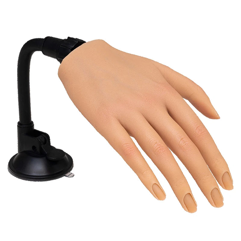 Nail Training Fake Hand For Acrylic Nails Silicone Hands to Practice Nail Hand Model
