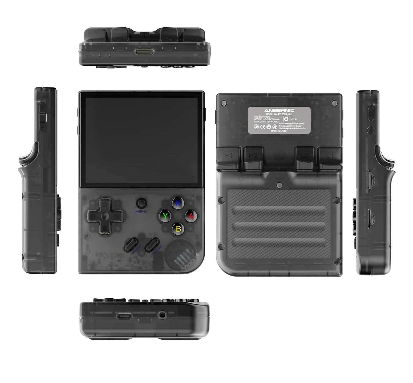 ANBERNIC RG35XX Plus/RG35XX Retro Handheld Game Console 3.5″ IPS Screen Linux Portable Video Game Player Support HD-M-I TV Outpu