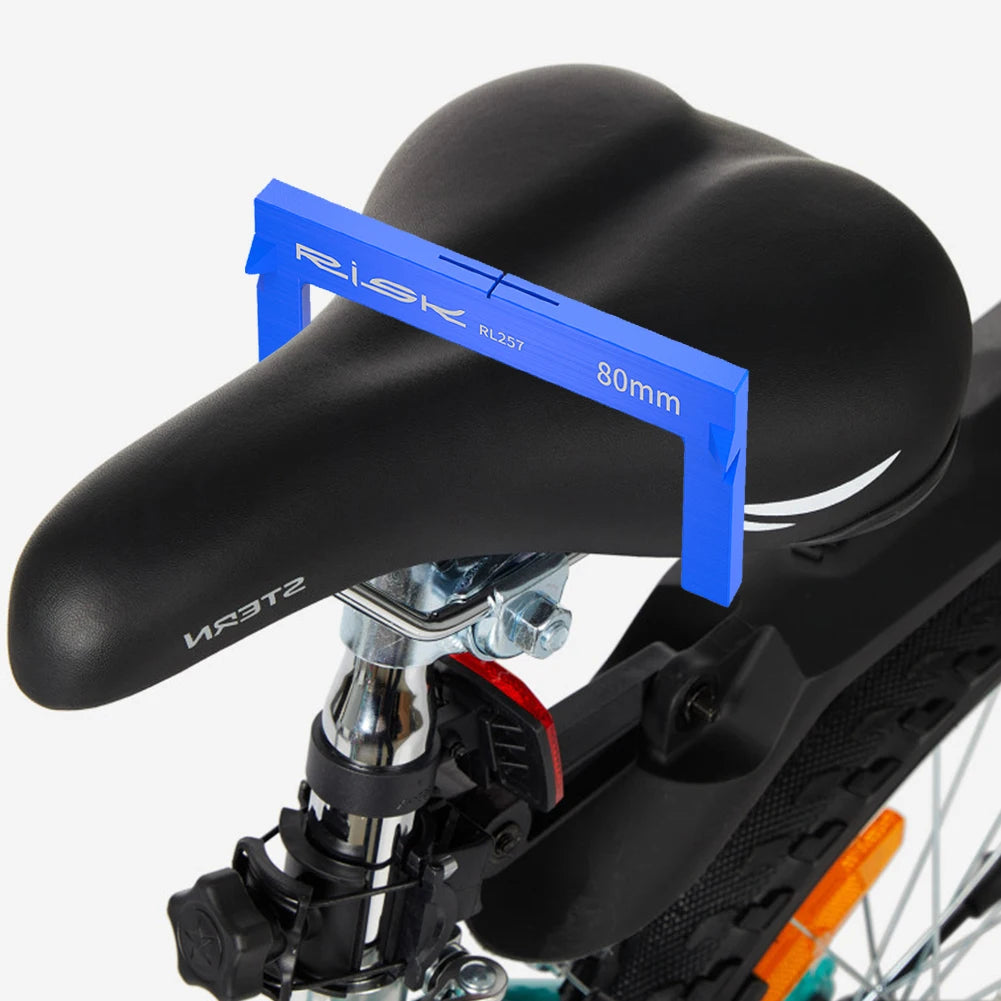 Bike Seat Height Measuring Tool RISK Bicycle Bike Seat Cushion Height Measuring Tool Fitting Measurement Gauge Adjustment Tool
