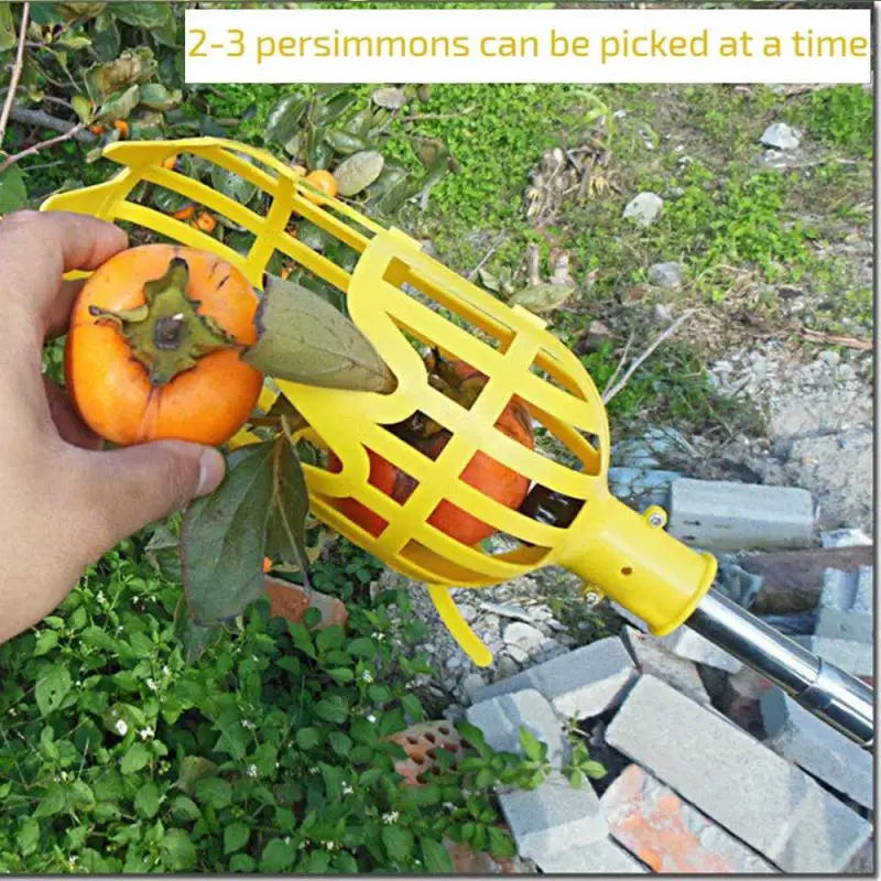 Multi-function Garden Basket Fruit Picker Head Plastic Fruit Picking Tool Catcher Agricultural Bayberry Jujube Picking Supplies