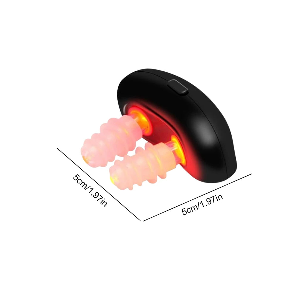 Cordless Red Light Nasal Therapy Device Rhinitis Relief Tool Low Frequency Pulse Nose Massage for Improving Nasal Ventilation