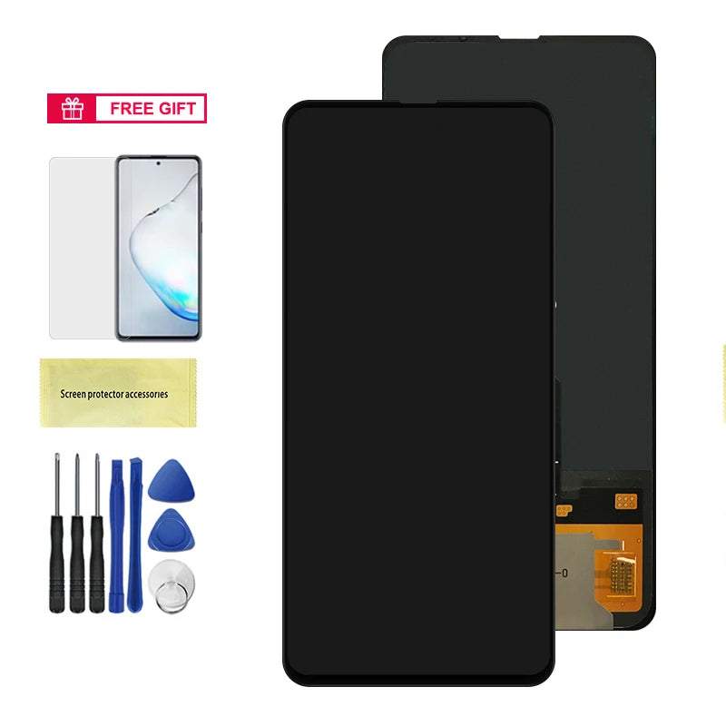 AMOLED For Xiaomi Mi Mix 3 LCD Display Touch Screen Digitizer with Frame 6.39" For Xiaomi Mix3 5G M1810E5A Screen Replacement