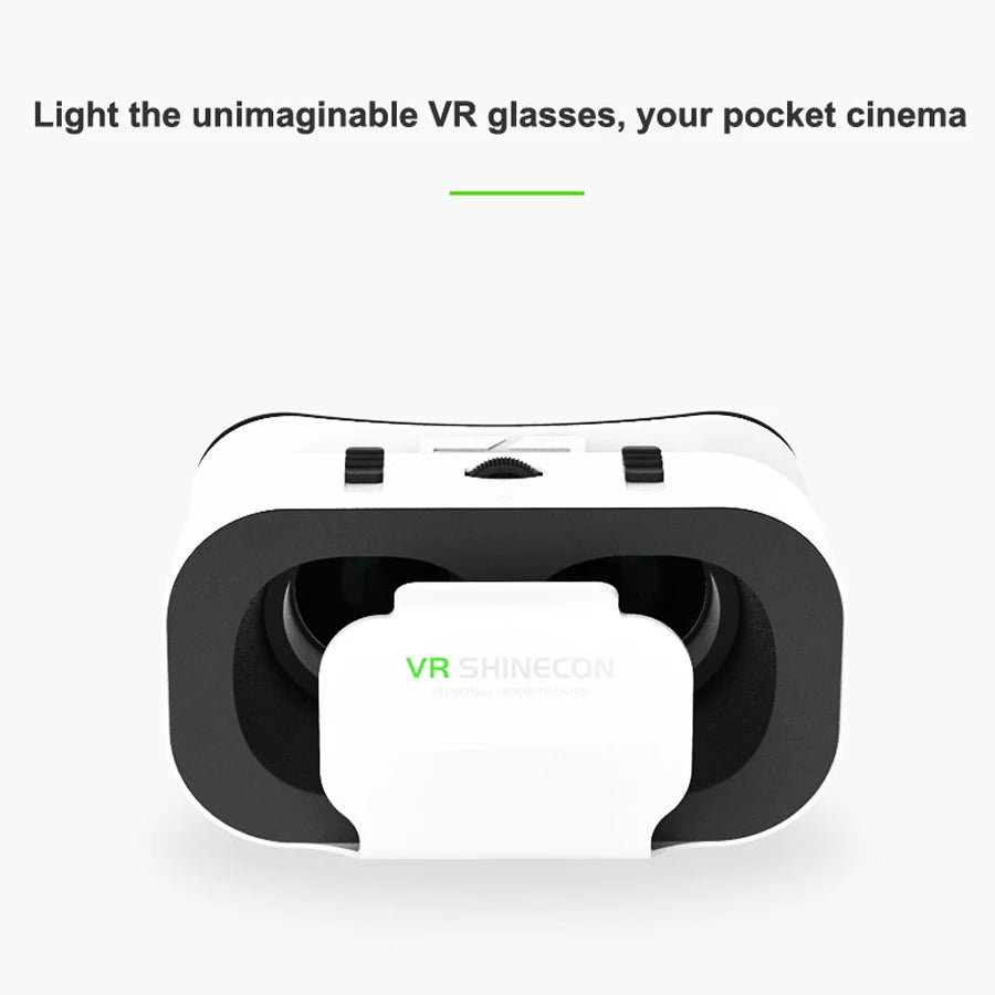 Shinecon Viar Virtual Reality VR Glasses Headset 3D Device Helmet Goggles Lenses For Smartphone Smart Phone With Game Controller