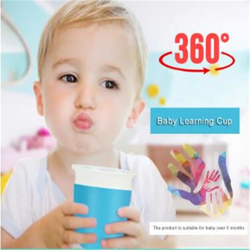 Magic Baby Cups Can Be Turned Baby Learning Drinking Cup Leakproof Child Water Cup Bottle 240ml Copos Learning Cup Baby Cup