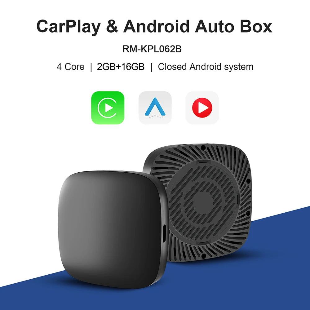 Android 13 CarPlay TV Box Wireless CarPlay Android Auto Adapter Car Multimedia Smart AI Box Support Netflix YouTube