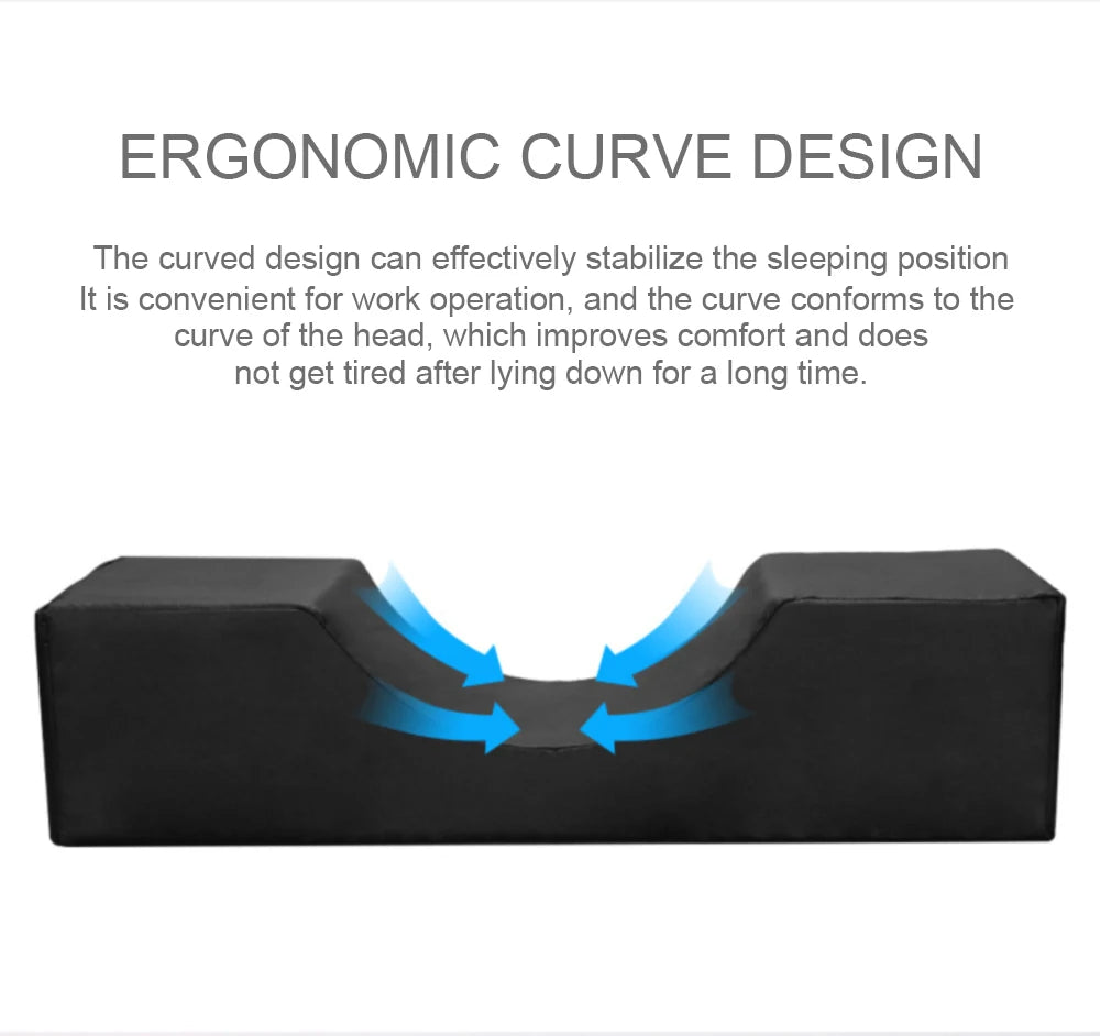 Lash Pillow Neck Support Eyelash Soft Pillow Grafting Eyelashes Memory Foam Eyelash Extension Pillow With Pocket Makeup Salon