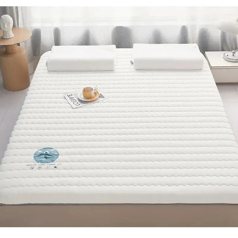 Mattress Topper Knitted Cotton Soft Foam Tatami Mattresses Intercalated Latex Thickened Sponge Cushion Folding Mattresses Mat