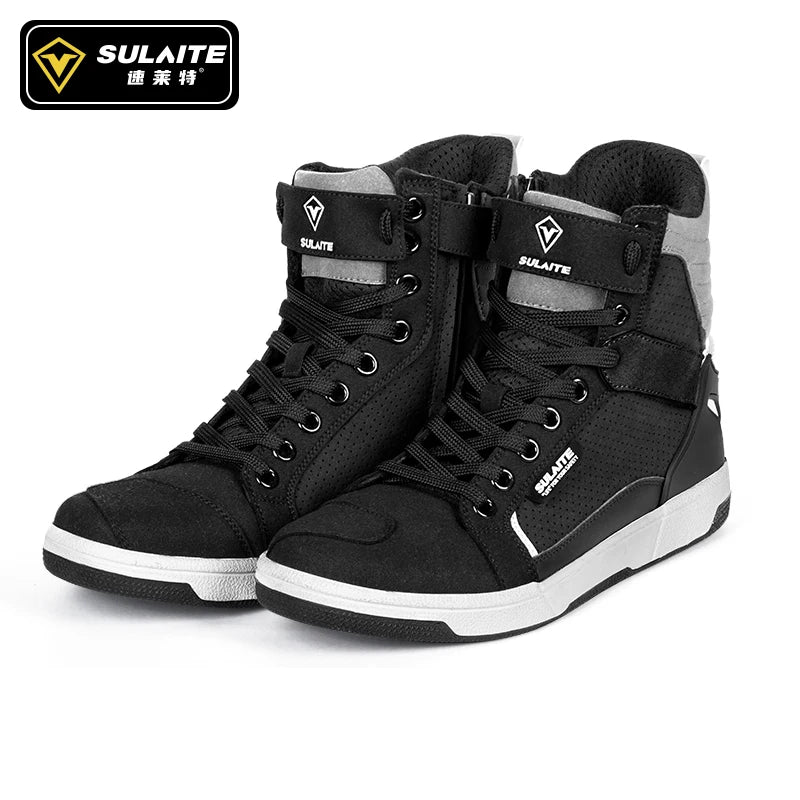 Men Motorcycle boots Breathable Anti fall Rider Road Racing Casual Sho NairoMarket