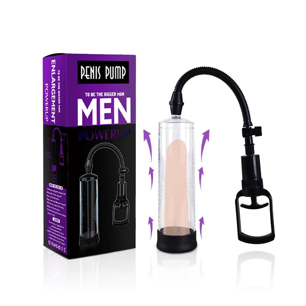Male Penis Pump Vacuum Dick Extender Penis Enlargement Erotic Sex Toy For Man Cock Increase Length Enlarger Adult Supplies