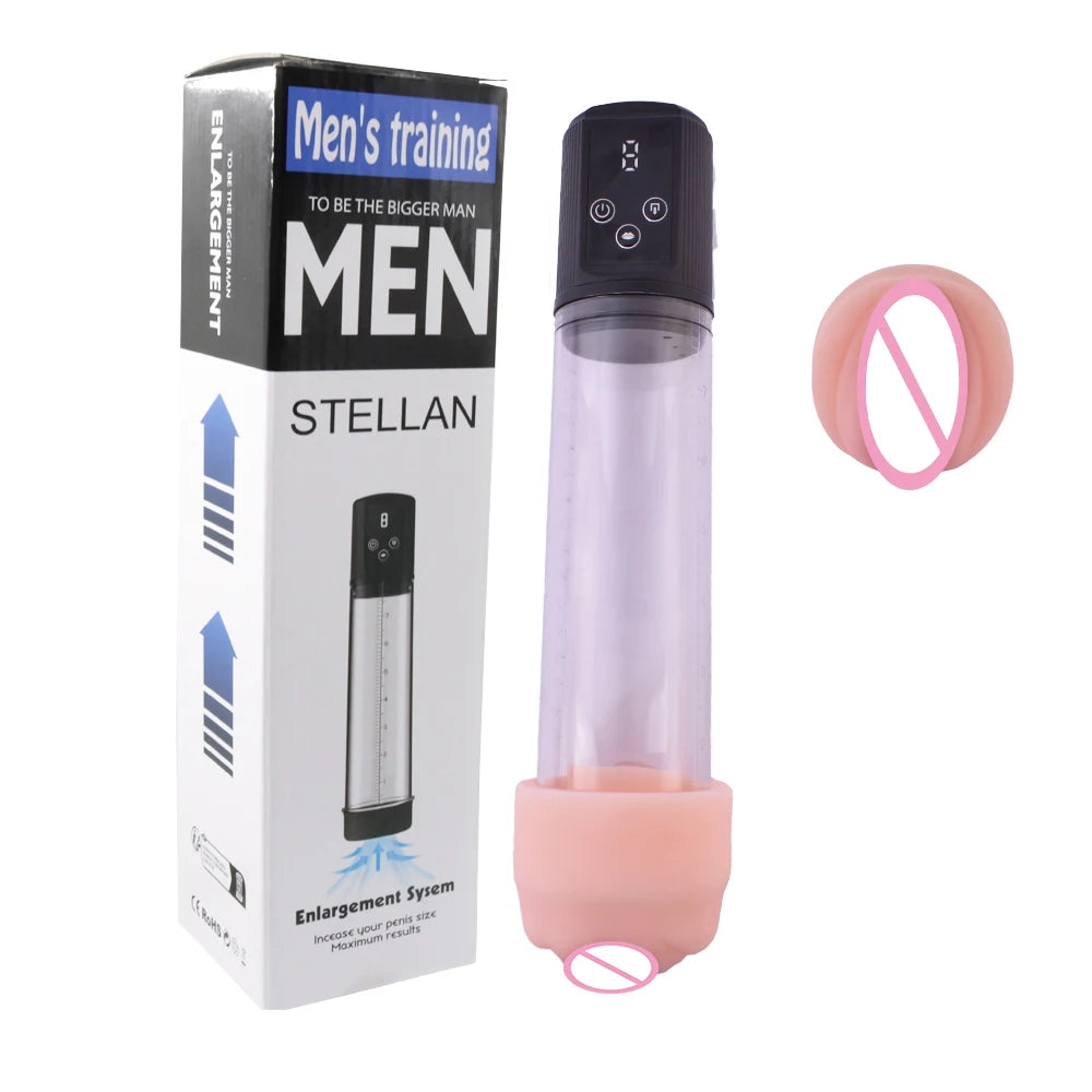 Electric penis pump expanding simulation vacuum pump expanding extension pump male masturbator penis bigger coach adult sex toys