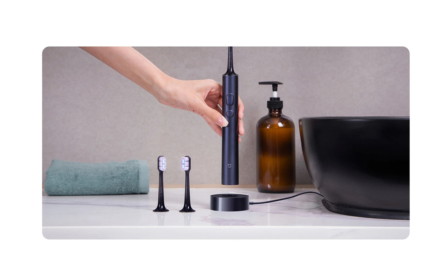 XIAOMI MIJIA T700 Sonic Electric Toothbrush,360° Wireless Charging,3 Modes,Ultrasonic Electric Toothbrushes With 2 Brush Heads