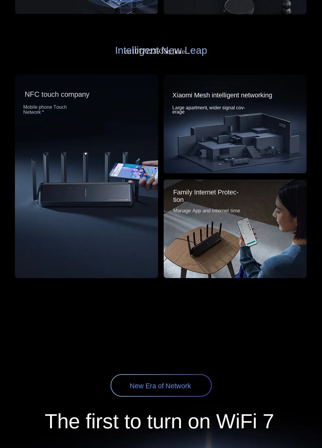 New Xiaomi Router BE7000 WIFI 7 Tri-Band WiFi Repeater VPN 1GB Mesh IPTV 4 x 2.5G USB 3.0 Ethernet Ports Modem Signal Amplifier