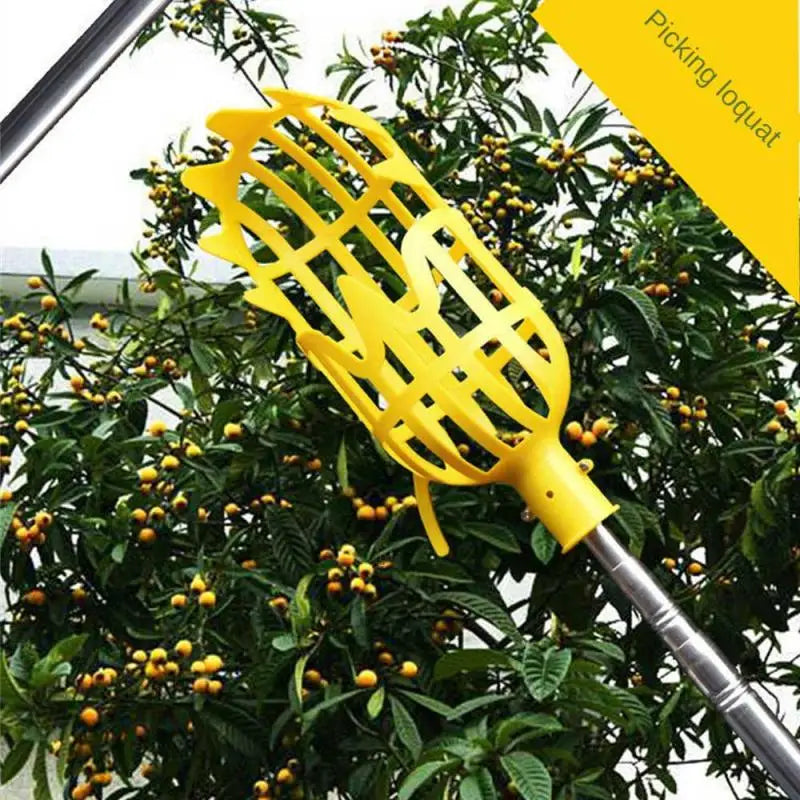 Farm Garden Picking DeviceGarden Tools Deep Basket Fruit Picker Head Convenient Fruit Catcher Apple Peach Picking
