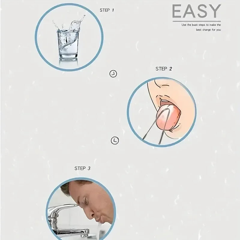 U Shape Tongue Scraper Oral Care Tools Stainless Steel Clean Mouth Clean Tongue Brush Bad Breath Tongue Tongue Cleaner