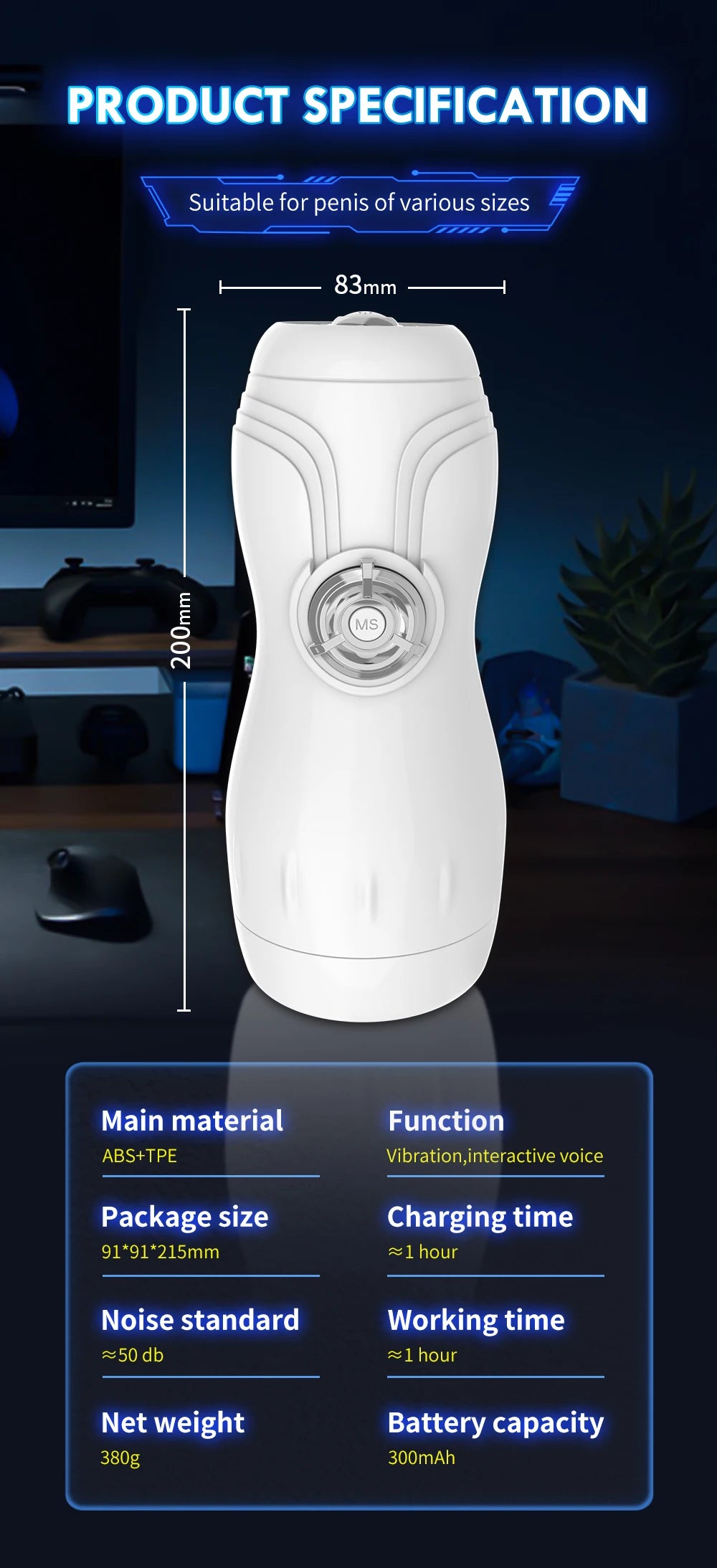 Male Masturbator Automatic Sucking Masturbation Cup For Men Deep Throat Oral Vagina Suction Blowjob Vibrator Adult Sex Toys