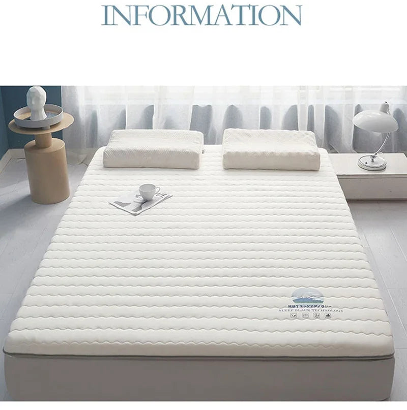 Mattress Topper Knitted Cotton Soft Foam Tatami Mattresses Intercalated Latex Thickened Sponge Cushion Folding Mattresses Mat