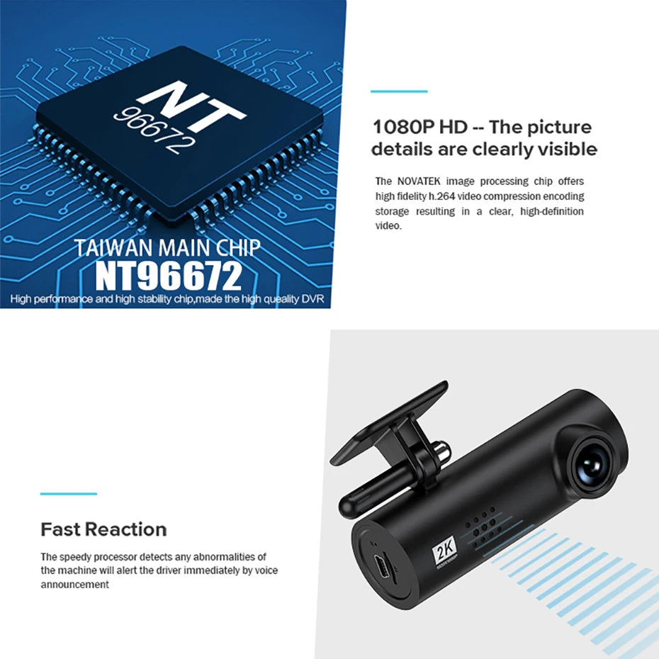 New Hidden Dash Cam WIFI FULL HD 1080P Mini Car Camera DVR G-Sensor Driving Recorder Night Version App Dashcam PK XiaoMi 70Mai