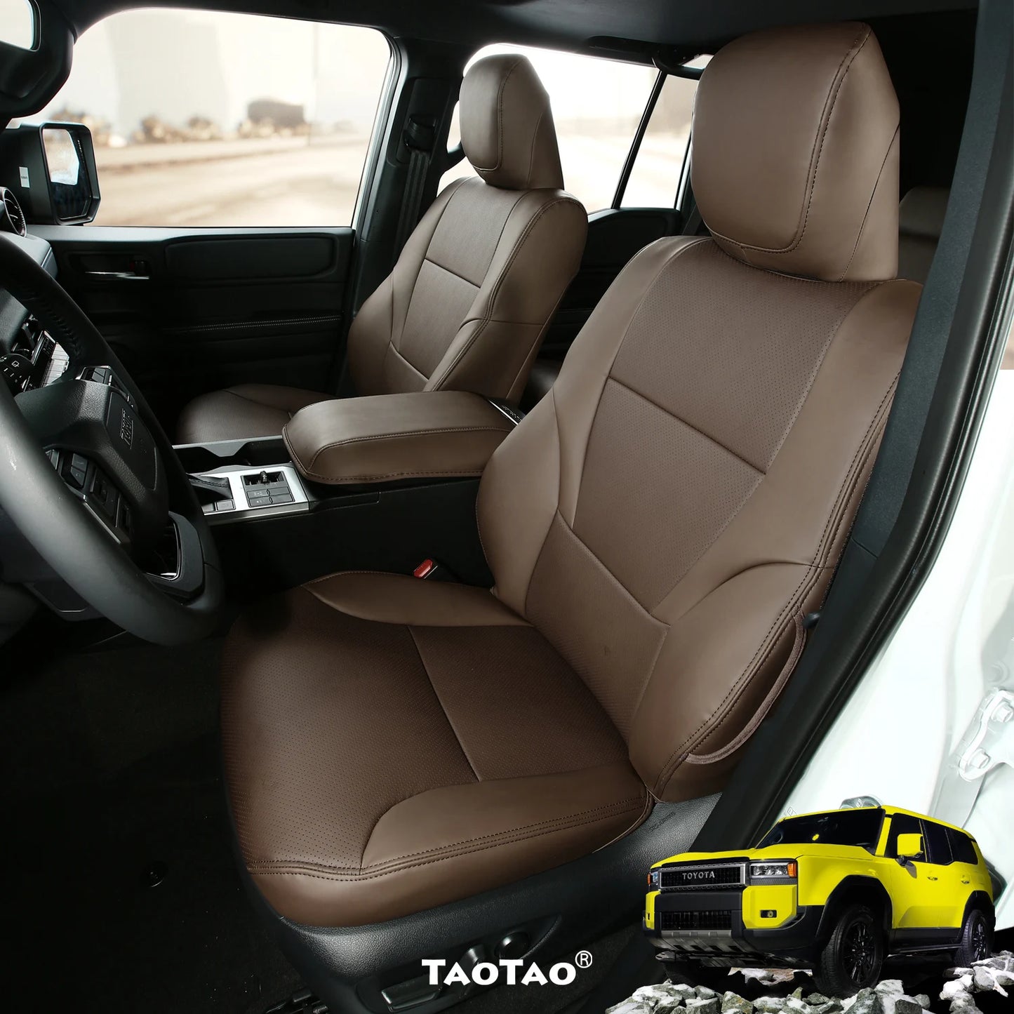 Customized Fit for 2024-Present Toyota Land Cruiser 250 1958 Prado Lc250 car seat Covers Full Set Vehicle car seat Protectors