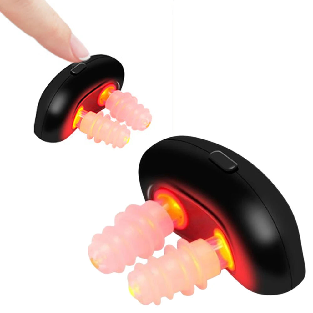 Cordless Red Light Nasal Therapy Device Rhinitis Relief Tool Low Frequency Pulse Nose Massage for Improving Nasal Ventilation