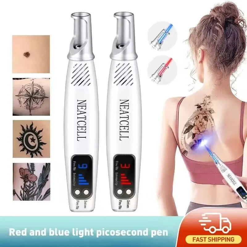 Picosecond Laser Pointer for Mole Removal Dark Spot Removal Pen Tattoo Acne Skin Pigment Portable Removal Machine Beauty Device
