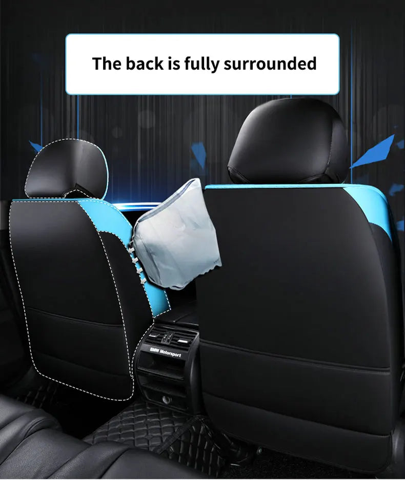 4 Pc Car Accessories Most Comfortable Cute Waterproof Nappa Custom Fit Design Universal Full Set Luxury Leather Car Seat Cover