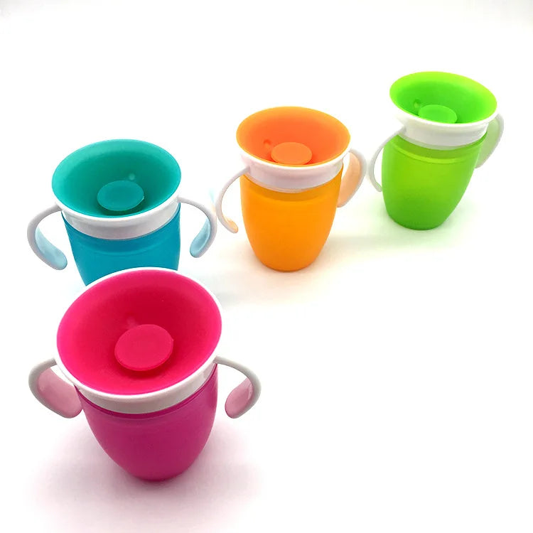 Magic Baby Cups Can Be Turned Baby Learning Drinking Cup Leakproof Child Water Cup Bottle 240ml Copos Learning Cup Baby Cup