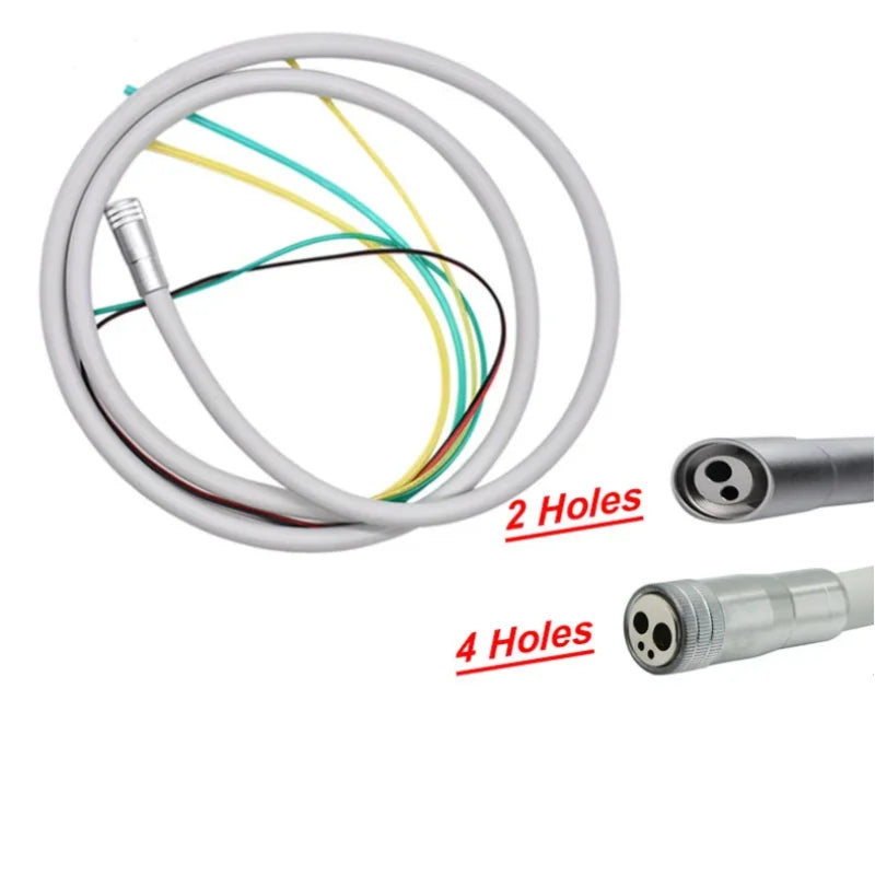 2/4 Hole Dental Silicone Hose With Fitting For High/Low Speed Air Turbine Handpiece Dental Chair Accessories