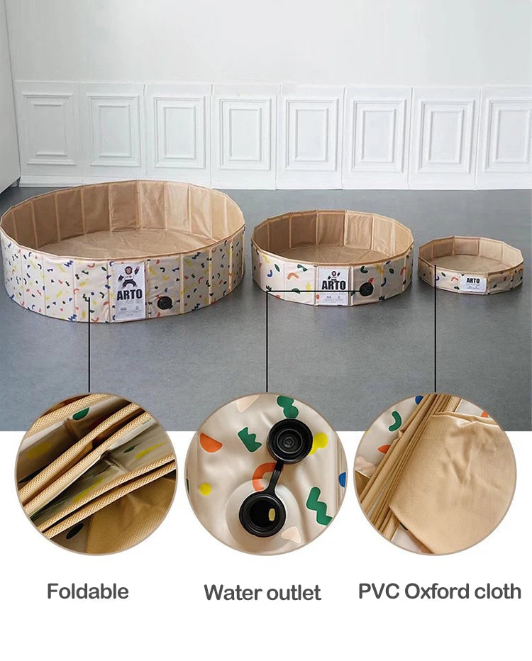 Children's Ocean Ball Pool Indoor Baby Playpen Baby Family Ball Pool Foldable Outdoor Amusement Ball Pool Swimming Pool