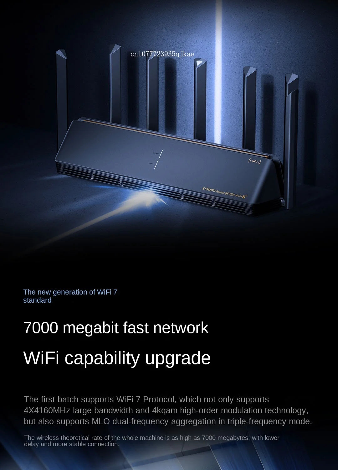 New Xiaomi Router BE7000 WIFI 7 Tri-Band WiFi Repeater VPN 1GB Mesh IPTV 4 x 2.5G USB 3.0 Ethernet Ports Modem Signal Amplifier