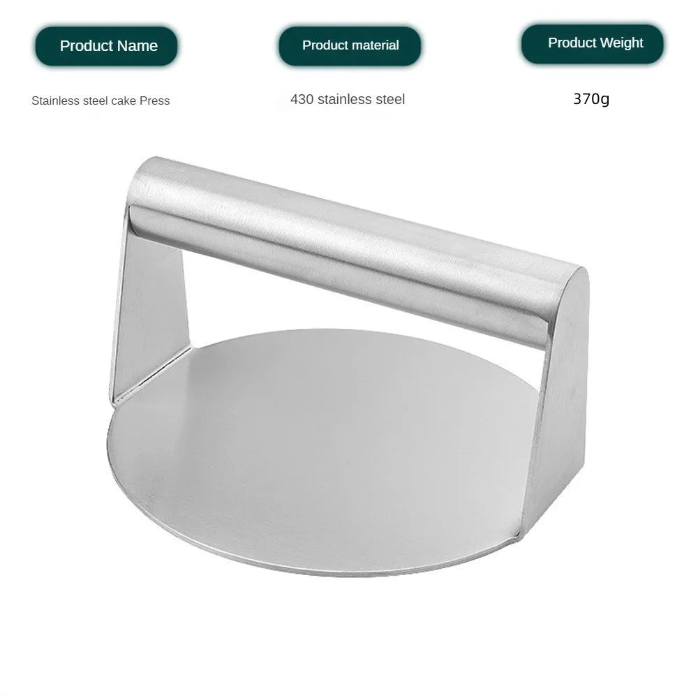 New Stainless Steel Smash Burger Press Hamburger Patties Meat Masher Circular Meat Press Mold For Deli Meats Kitchen Accessories