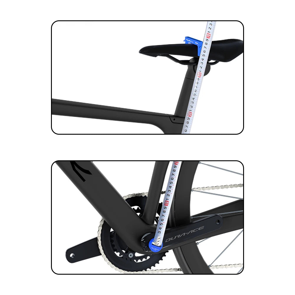 Bike Seat Height Measuring Tool RISK Bicycle Bike Seat Cushion Height Measuring Tool Fitting Measurement Gauge Adjustment Tool