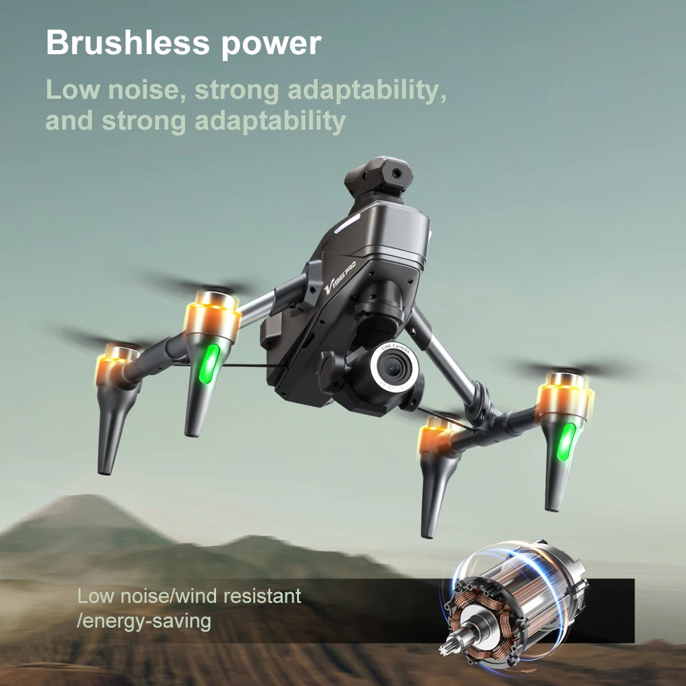 New V196 5G GPS Drone 8K Professional Dual Camera Brushless WIFI FPV Obstacle Avoidance Optical Flow RC Foldable Quadcopter Toys