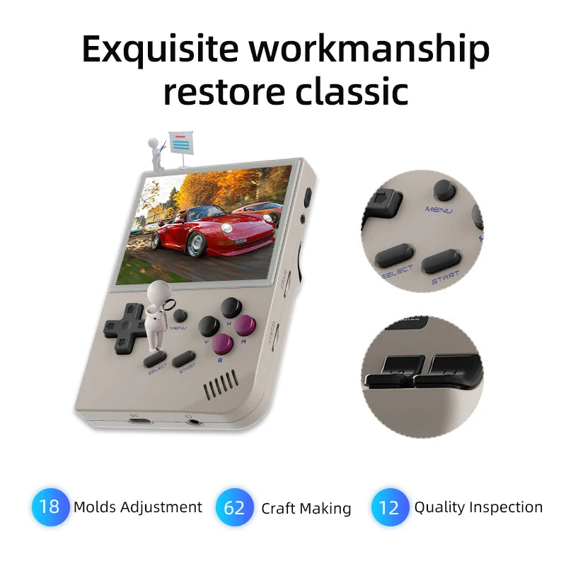ANBERNIC RG35XX Plus/RG35XX Retro Handheld Game Console 3.5″ IPS Screen Linux Portable Video Game Player Support HD-M-I TV Outpu