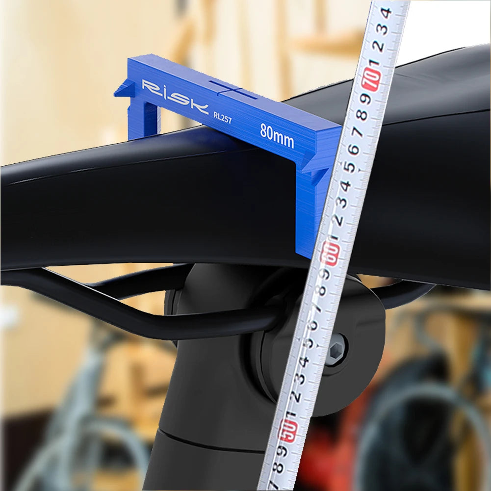 Bike Seat Height Measuring Tool RISK Bicycle Bike Seat Cushion Height Measuring Tool Fitting Measurement Gauge Adjustment Tool
