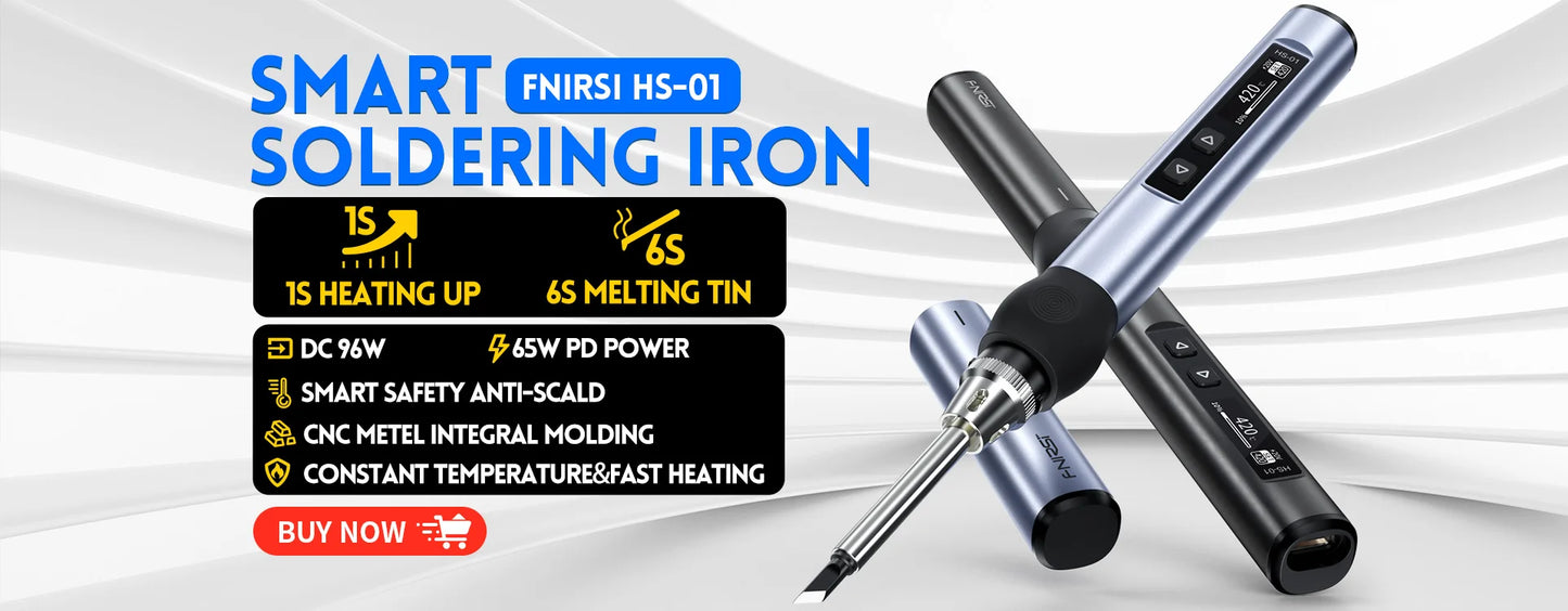 FNIRSI HS-01 Soldering Iron Tip HS01-BC2 B2 ILS KR K65 BC3 Internal Heating Type Lead Free Soldering Station Kit