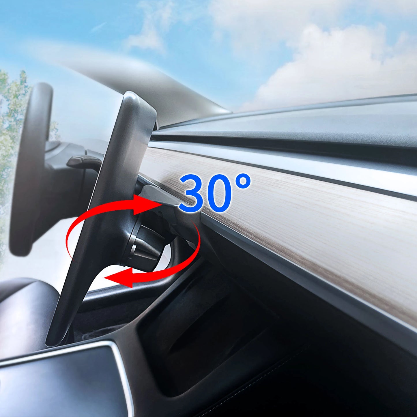 Catronics Model Y swivel Mount for Tesla Model 3 Screen 2way Rotating bracket Kit Display Monitor Accessories 2020 2019 2023