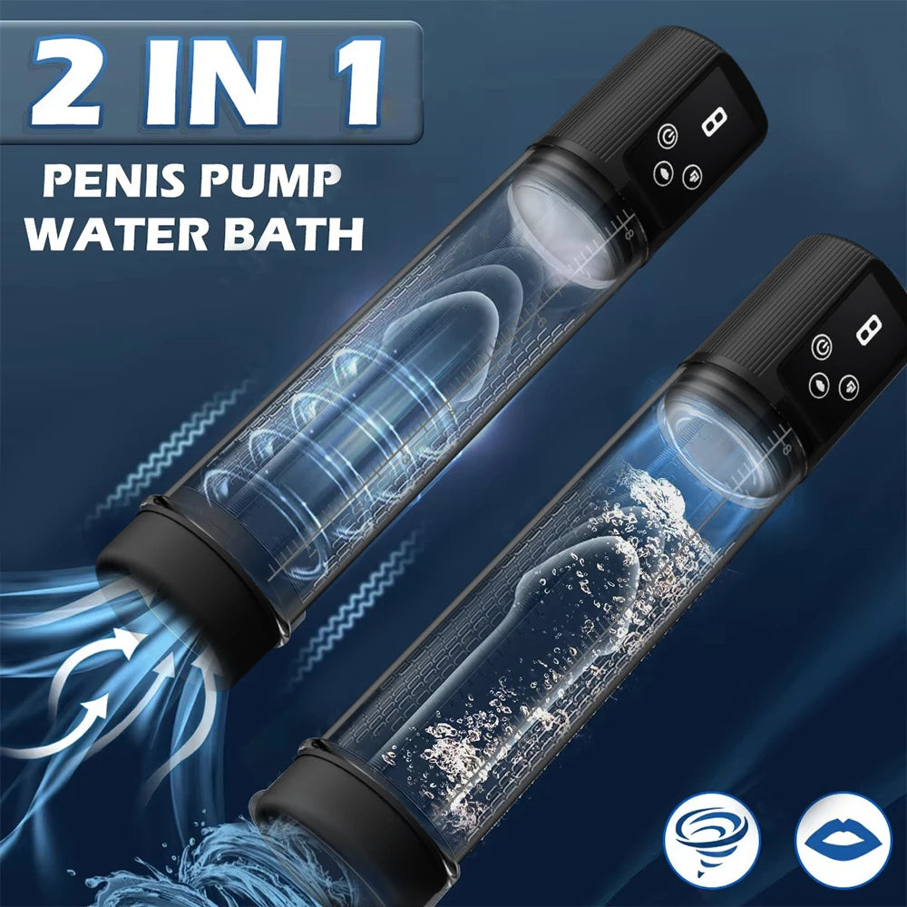 Electric penis pump expanding simulation vacuum pump expanding extension pump male masturbator penis bigger coach adult sex toys
