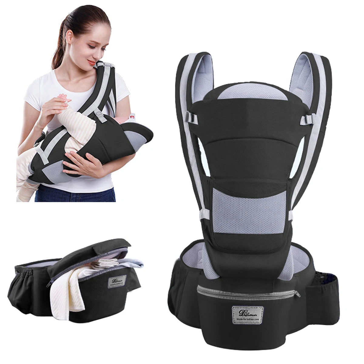 Ergonomic Baby Carrier Backpack Infant Baby Hipseat Carrier Front Faci NairoMarket