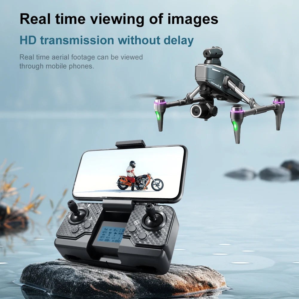 New V196 5G GPS Drone 8K Professional Dual Camera Brushless WIFI FPV Obstacle Avoidance Optical Flow RC Foldable Quadcopter Toys