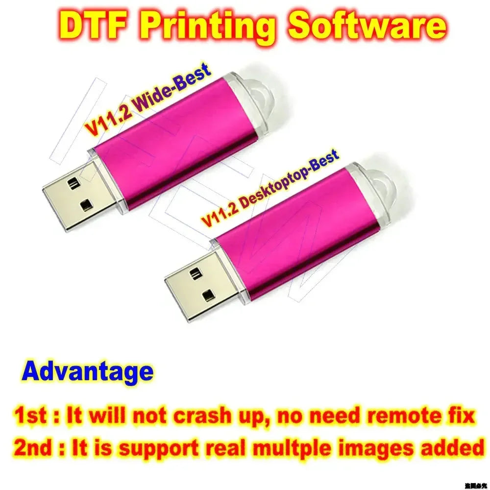 L8050 DTF 11.2 Ver UV DTG Printing V11.2 RIP Software Kit For Epson A3 A4 A2 Printer L18050 L18058 L8058 ET 8550 P600 USB Dongle