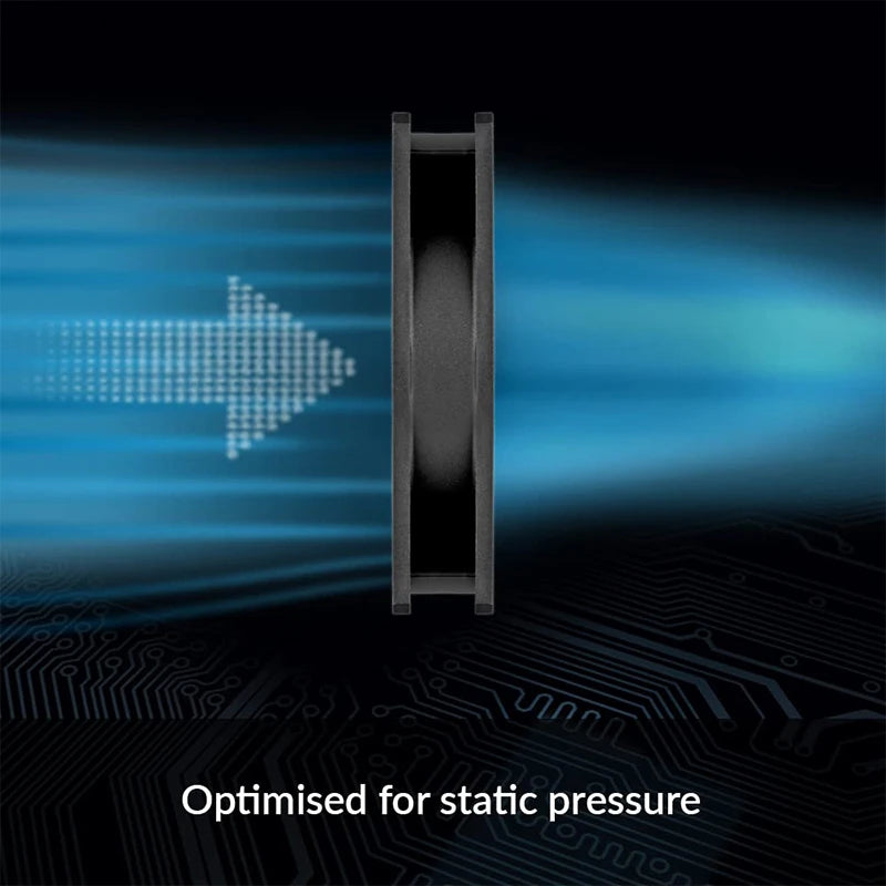 ARCTIC P14 Max Black High-Performance 140mm Case Fan, PWM Controlled 400–2800 RPM, Optimised for Static Pressure