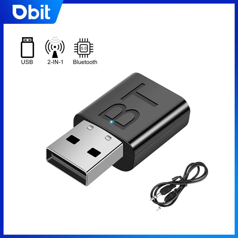 USB Bluetooth Receiver Transmitter Car Bluetooth 5.0 Audio Adapter