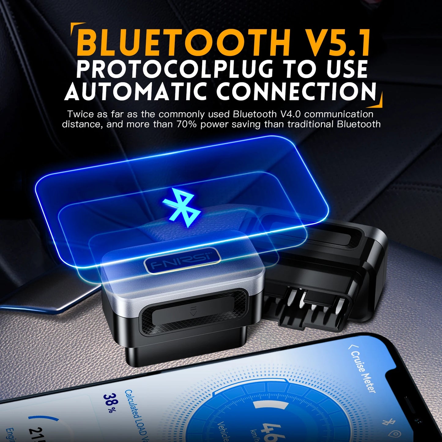 FNIRSI FD10 BluetoothV5.1 Check Engine Light Car Repair Car OBDII Scanner Code Reader Clear Error OBD Diagnostic Tool IOSAndroid
