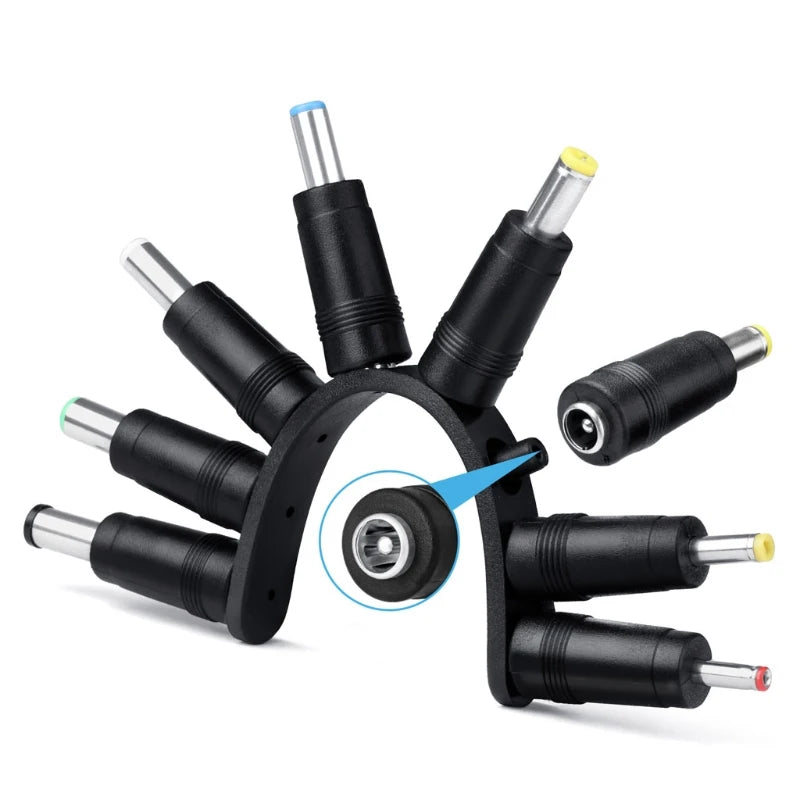 8 in 1 5V USB to DC 5.5x2.1mm 3.5mm 4.0mm 4.8mm 6.4mm 5.5x2.5mm 6.3mm Plug Charging Cord For Fan Speaker Router LED Lamp