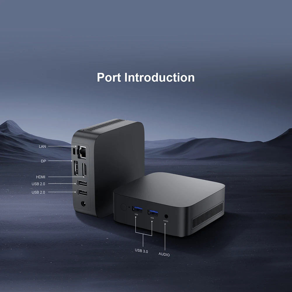 T10 Mini PC Intel Alder Lake N150 Windows 11 Ultra Small Pocket Computer 4K 60Hz Output Wifi5 BT4.2