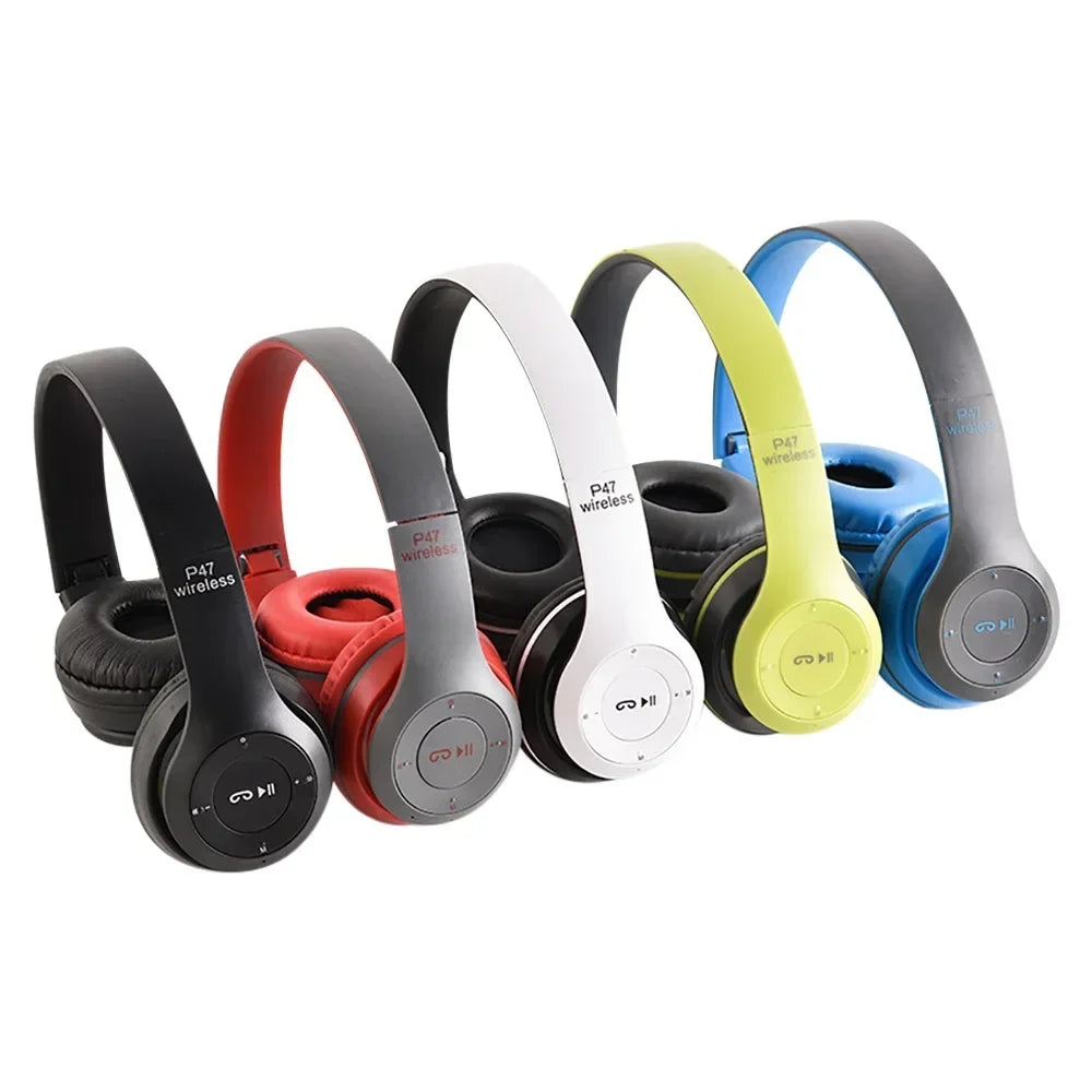 Bluetooth 5.0 Wireless Headphone Foldable HIFI Stereo Bass Earphone Ki