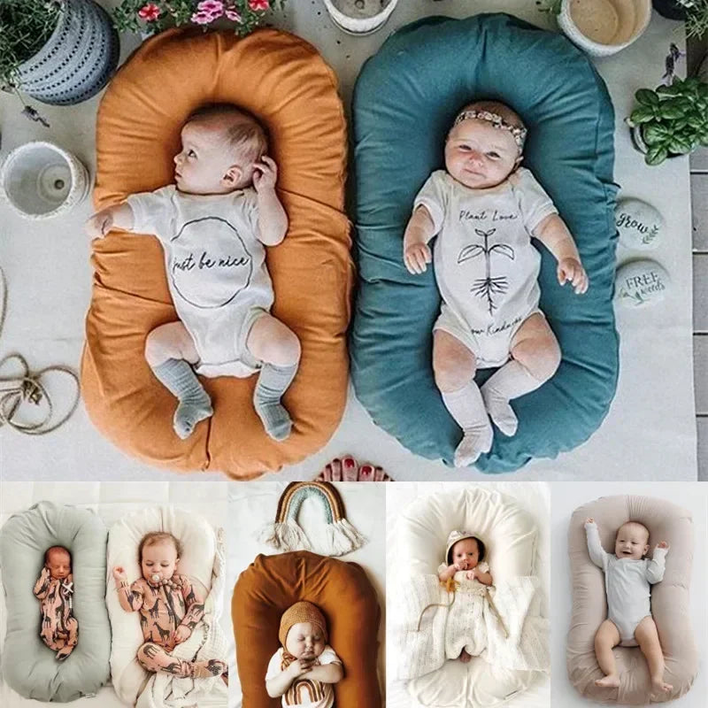 Boys Girls Baby Playpens Cribs for Babies 75x45x9cm Newborn Sleeping Baby Crib Nest Lounger Portable Snuggle Infant Nest Bed